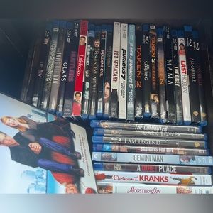 31 DVD’s, 29 Blu-ray/2 regular format.